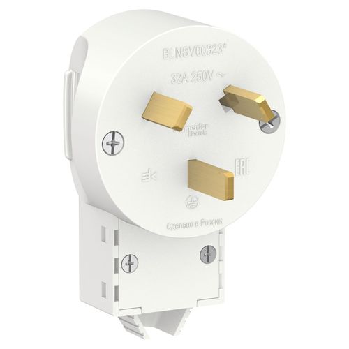 BLNSV003231 | BLANCA С/У ВИЛКА СИЛОВАЯ 2К+З, 32А, 250В, БЕЛЫЙ Systeme Electric
