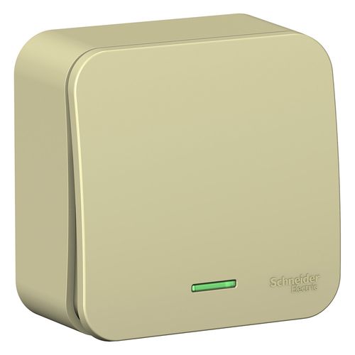 BLNVA101117 | BLANCA О/У 1-клавишный ВЫКЛЮЧАТЕЛЬ (сх.1) с подсв.ИЗОЛ.ПЛ.,10А,250В,БЕЖЕВЫЙ Systeme Electric
