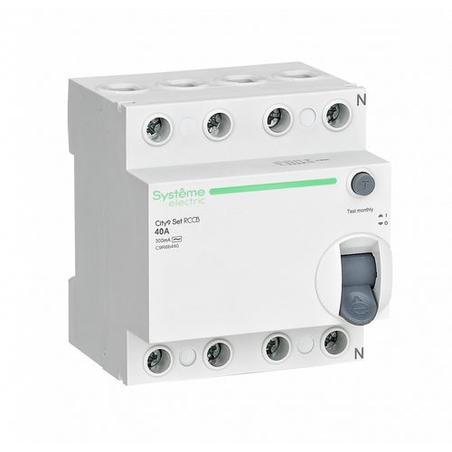 C9R66440 | City9 Set ВДТ 40А 4P 300мА Тип-AC 400В Systeme Electric
