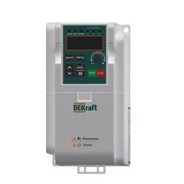 DEKV060G0R4S2B | Преобразователь частоты DEKV060-0.4кВт 1 фаза 220В с торм. модулем DEKraft