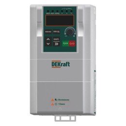 DEKV060G0R75T4B | Преобразователь частоты DEKV060-0.75кВт 3 фазы 380В с торм. модулем DEKraft
