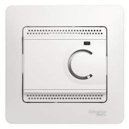GSL000138 | GLOSSA ТЕРМОСТАТ электрон.теплого пола с датчиком,от+5до+50°C,10A, БЕЛЫЙ Systeme Electric

