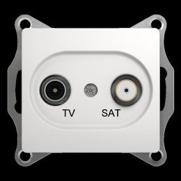 GSL000197 | GLOSSA TV-SAT РОЗЕТКА оконечная 1DB, механизм, БЕЛЫЙ Systeme Electric
