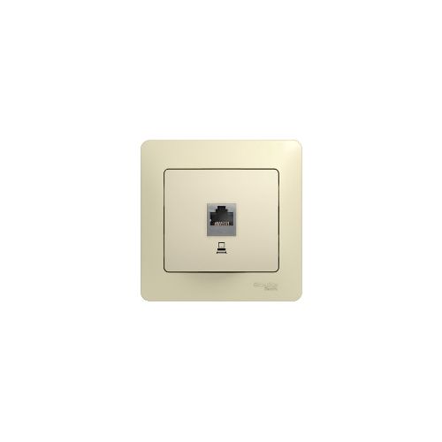 GSL000281K | GLOSSA РОЗЕТКА компьютерная RJ45 кат.5E,БЕЖЕВЫЙ Systeme Electric
