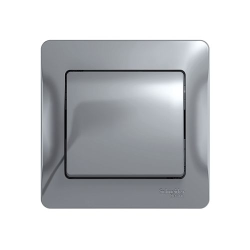 GSL000312 | GLOSSA 1-клавишный ВЫКЛЮЧАТЕЛЬ, сх.1, 10АХ, в сборе, АЛЮМИНИЙ Systeme Electric
