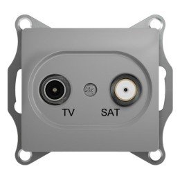 GSL000397 | GLOSSA TV-SAT РОЗЕТКА оконечная 1DB, механизм, АЛЮМИНИЙ Systeme Electric
