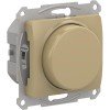 GSL000423 | GLOSSA СВЕТОРЕГУЛЯТОР (диммер) повор-нажим, LED, RC, 400Вт, мех., ТИТАН Systeme Electric
