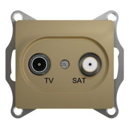 GSL000497 | GLOSSA TV-SAT РОЗЕТКА оконечная 1DB, механизм, ТИТАН Systeme Electric

