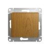 GSL000515 | GLOSSA Нажимная КНОПКА, сх.1, 10АХ, механизм, ДЕРЕВО ДУБ Systeme Electric
