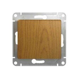GSL000515 | GLOSSA Нажимная КНОПКА, сх.1, 10АХ, механизм, ДЕРЕВО ДУБ Systeme Electric
