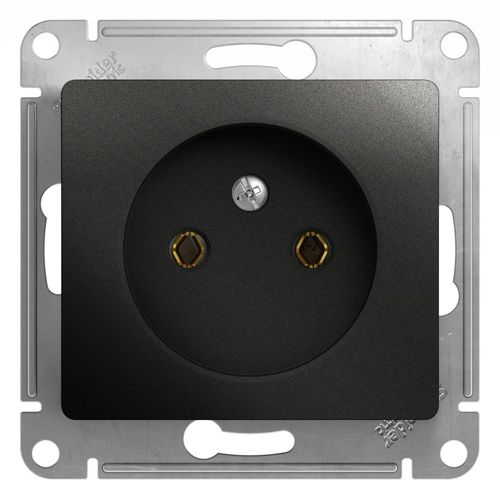 GSL000741 | GLOSSA РОЗЕТКА без заземления, 16А, 250В, механизм, АНТРАЦИТ Systeme Electric
