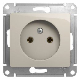 GSL000941 | GLOSSA РОЗЕТКА без заземления,16А, 250В, механизм, МОЛОЧНЫЙ Systeme Electric
