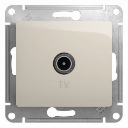 GSL000993 | GLOSSA TV АНТЕННА коннектор, механизм, МОЛОЧНЫЙ Systeme Electric
