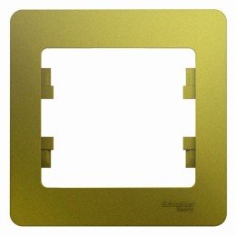 GSL001001 | GLOSSA 1-постовая РАМКА, ФИСТАШКОВЫЙ Systeme Electric
