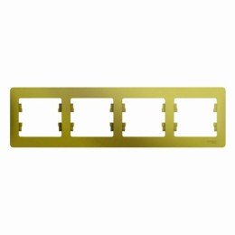 GSL001004 | GLOSSA 4-постовая РАМКА, горизонтальная, ФИСТАШКОВЫЙ Systeme Electric
