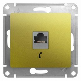 GSL001081T | GLOSSA РОЗЕТКА телефонная RJ11, механизм, ФИСТАШКОВЫЙ Systeme Electric

