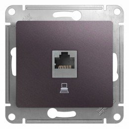 GSL001481K | GLOSSA РОЗЕТКА компьютерная RJ45 кат.5Е, механизм, СИРЕНЕВЫЙ ТУМАН Systeme Electric
