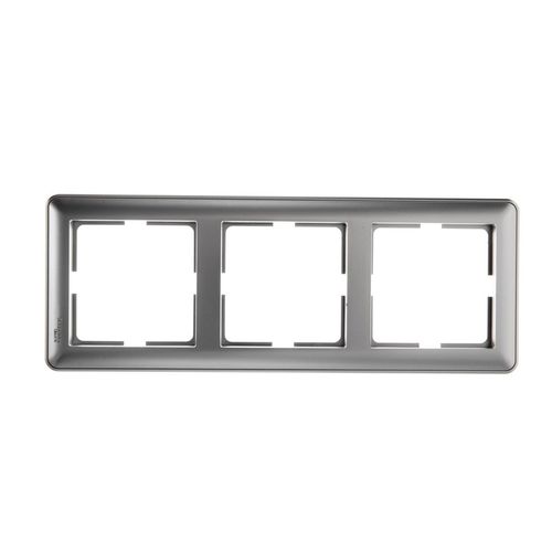 KD-3-58 | W59 3-постовая РАМКА, МАТОВЫЙ ХРОМ Systeme Electric
