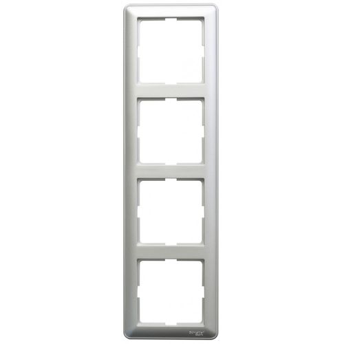 KD-4-58 | W59 4-постовая РАМКА, МАТОВЫЙ ХРОМ Systeme Electric
