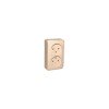 PA16-005D | ЭТЮД О/У двойная РОЗЕТКА без заземления без шторок 16А 250B, СОСНА, Россия Systeme Electric