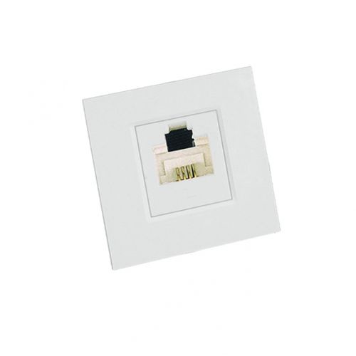 RIN-144T-B | РОЗЕТКА ТЕЛЕФОННАЯ "В45" С/У ДЛЯ КАБ.КАН. БЕЛЫЙ Systeme Electric
