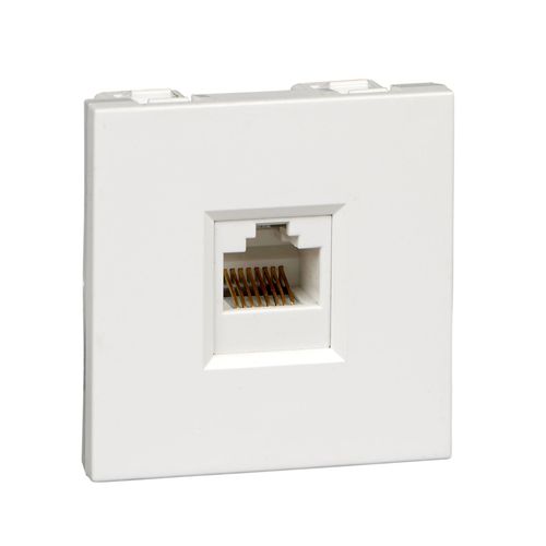 RIN-145K5E-B | РОЗЕТКА W45 1XRJ45 CAT.5E ФОРМАТА 45Х22,5 БЕЛАЯ RAL 9003 Systeme Electric
