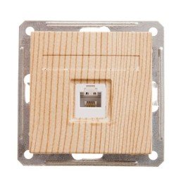 RSI-152T-7-86 | W59 РОЗЕТКА телефонная RJ11, 160В, 1А, механизм, СОСНА Systeme Electric
