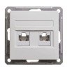 RSI-251TK5E-1-86 | W59 РОЗЕТКА двойная RJ11+RJ45, 160В, 1А, кат.5Е, механизм, БЕЛЫЙ Systeme Electric

