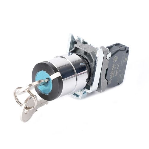 SB4BG21 | Переключатель SB4 в сборе модульный 22мм 2 позиции с фиксацией ключ 1пол 1НО Systeme Electric
