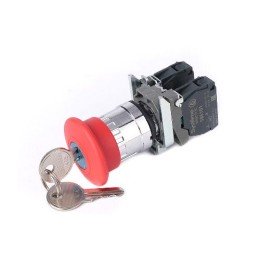 SB4BS9445 | Кнопка аварийного останова SB4 в сборе 22мм 40мм ключ металл 1НО+1Н Systeme Electric

