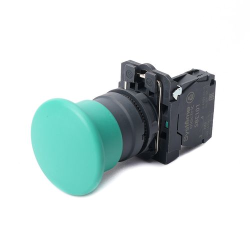 SB5AC31 | Кнопка с гриб головкой SB5 в сборе 22мм 40мм зеленая с возвратом пластик 1НО Systeme Electric
