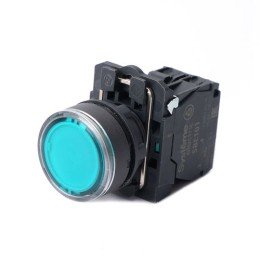 SB5AW33M1 | Кнопка SB5 с подсвет в сборе модуль 22мм зеленая пластик 230-240ВAC 1НО Systeme Electric
