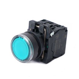 SB5AW33M5 | Кнопка SB5 с подсвет в сборе модуль 22мм зеленая пластик 230-240ВAC 1НО+1НЗ Systeme Electric
