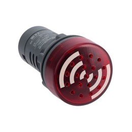 SB7KS2B4C | Зуммер с подсветкой красный 24В DC непрерывный звук Systeme Electric
