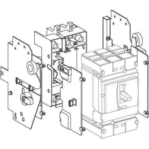 SPC-DOK3-01-02 | КОМПЛЕКТ ВЫКАТНОГО ИСПОЛНЕНИЯ 3P (100-250) Systeme Electric
