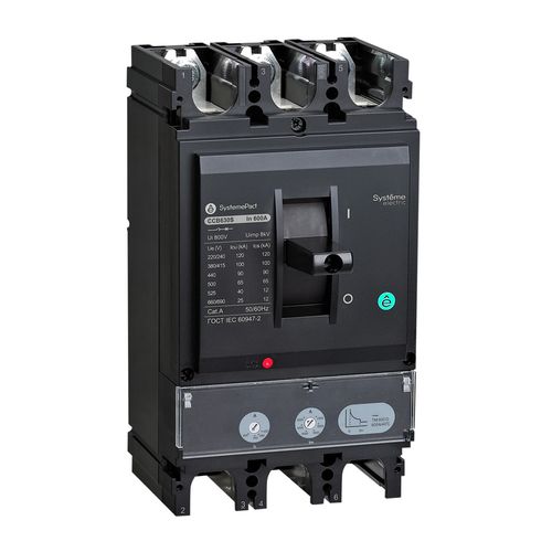 SPC630L600L3DF | АВТ.ВЫКЛ SYSTEMEPACT CCB630 150KA 3P3D TMD600 РЫЧАГ Systeme Electric
