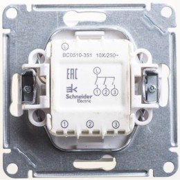 VS0510-351-5-86 | W59 3-клавишный ВЫКЛЮЧАТЕЛЬ, 10АХ, механизм, МАТОВЫЙ ХРОМ Systeme Electric

