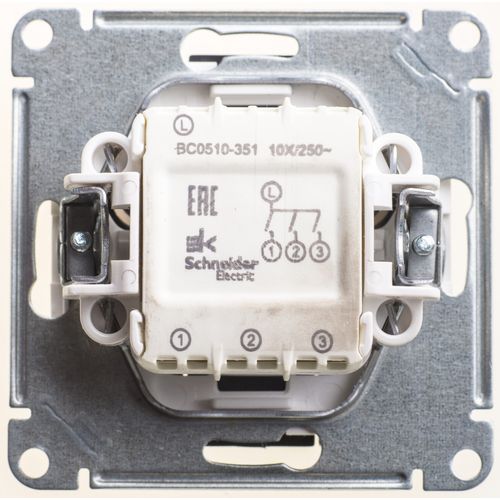 VS0510-351-6-86 | W59 3-клавишный ВЫКЛЮЧАТЕЛЬ, 10АХ, механизм, ЧЕРНЫЙ БАРХАТ Systeme Electric
