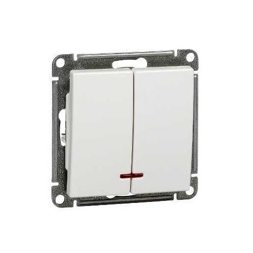 VS510-251-1-86 | W59 2-клавишный ВЫКЛЮЧАТЕЛЬ с подсв. 10АХ, механизм, БЕЛЫЙ Systeme Electric
