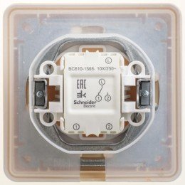 VS610-156B-28 | W59 AQUA 1-клавишный ПЕРЕКЛЮЧАТЕЛЬ, 10АХ, IP44, в сборе, СЛОНОВАЯ КОСТЬ Systeme Electric
